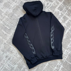 Chrome hearts flame zip up thermal hoodie - Million Dollar Streetwear