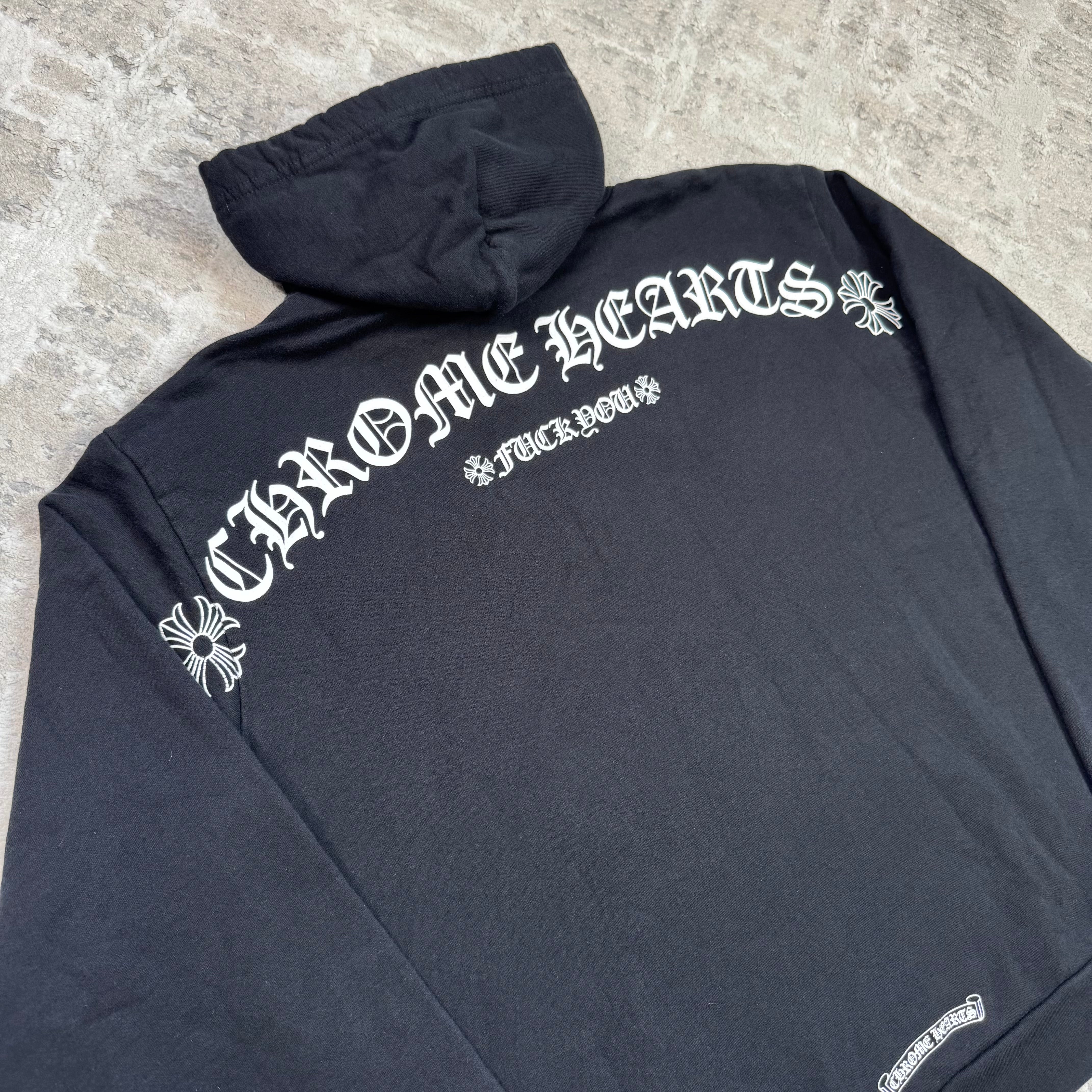 Chrome hearts t bar logo pullover hoodie - Million Dollar Streetwear
