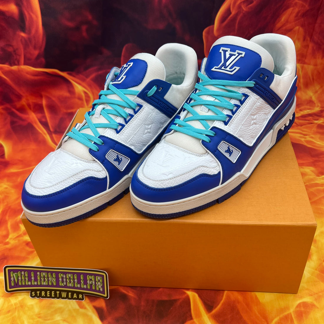 Louis Vuitton trainer low ‘sea blue’- LV 11/13M