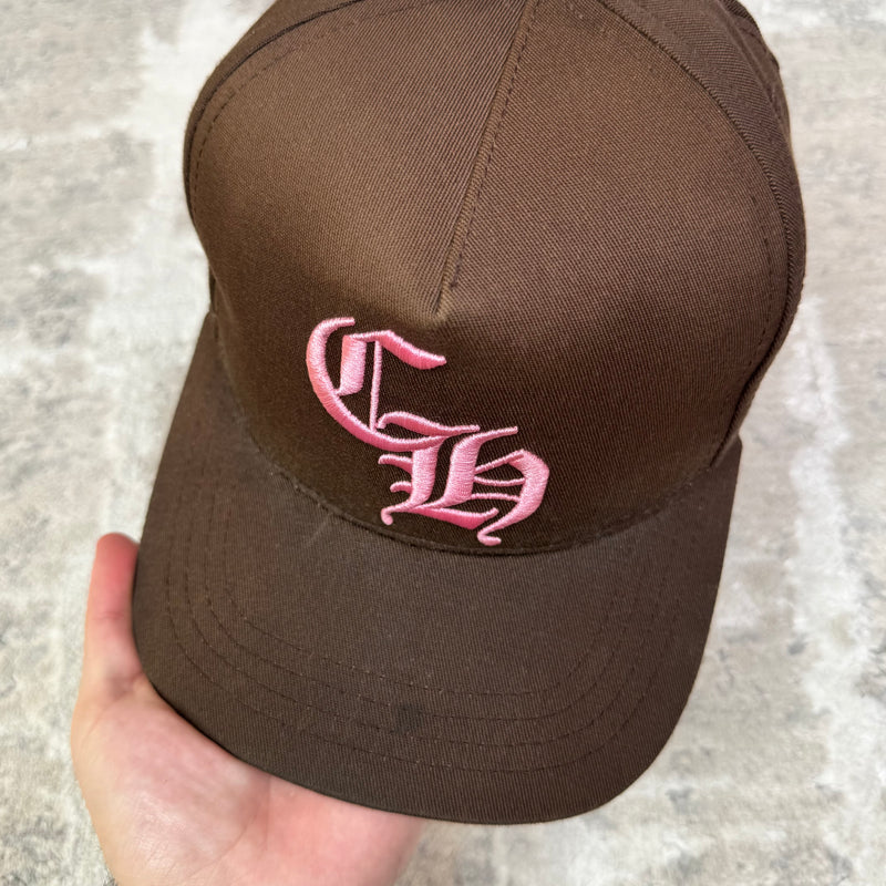 Chrome hearts baseball brown pink hat - Million Dollar Streetwear