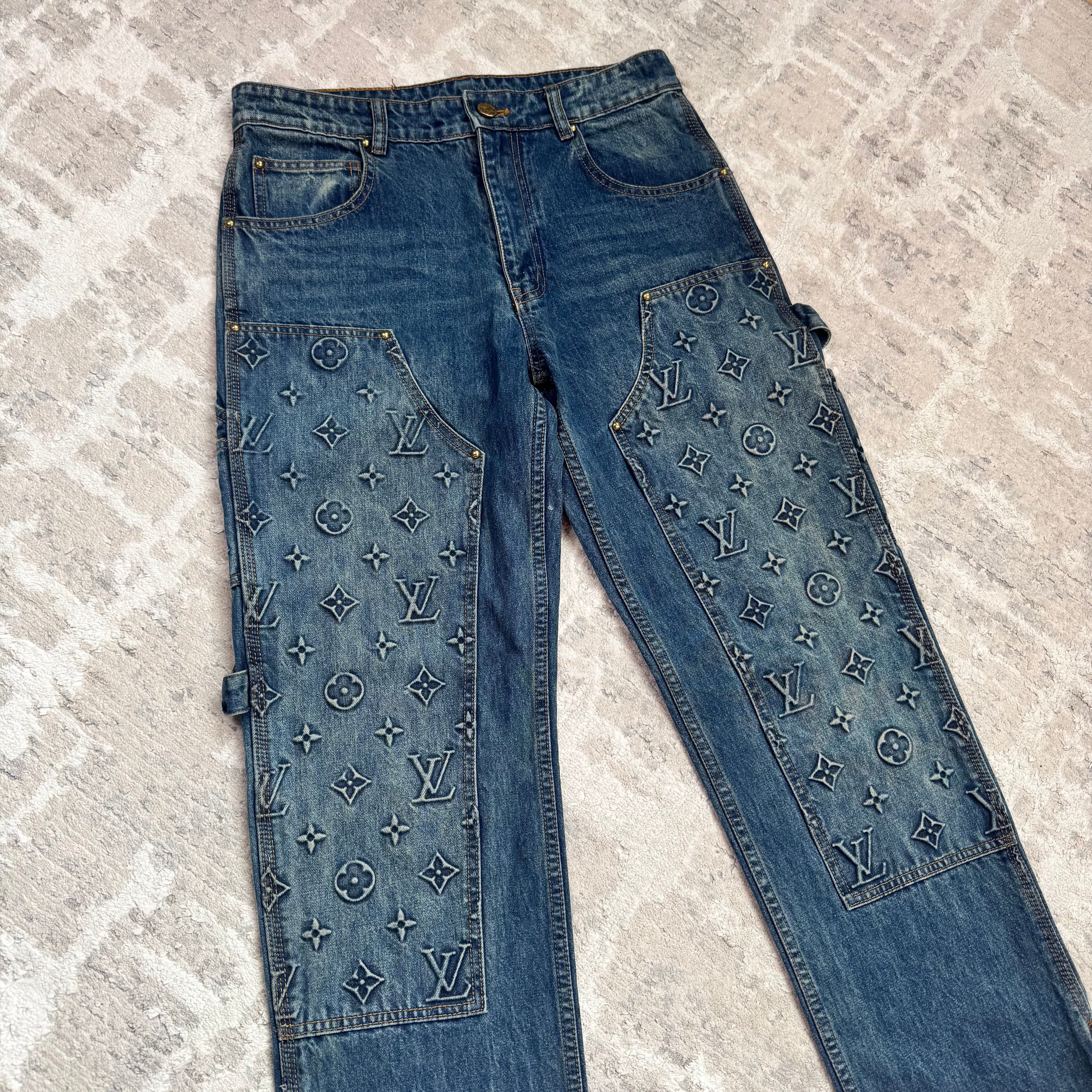 Louis Vuitton denim carpenter pants