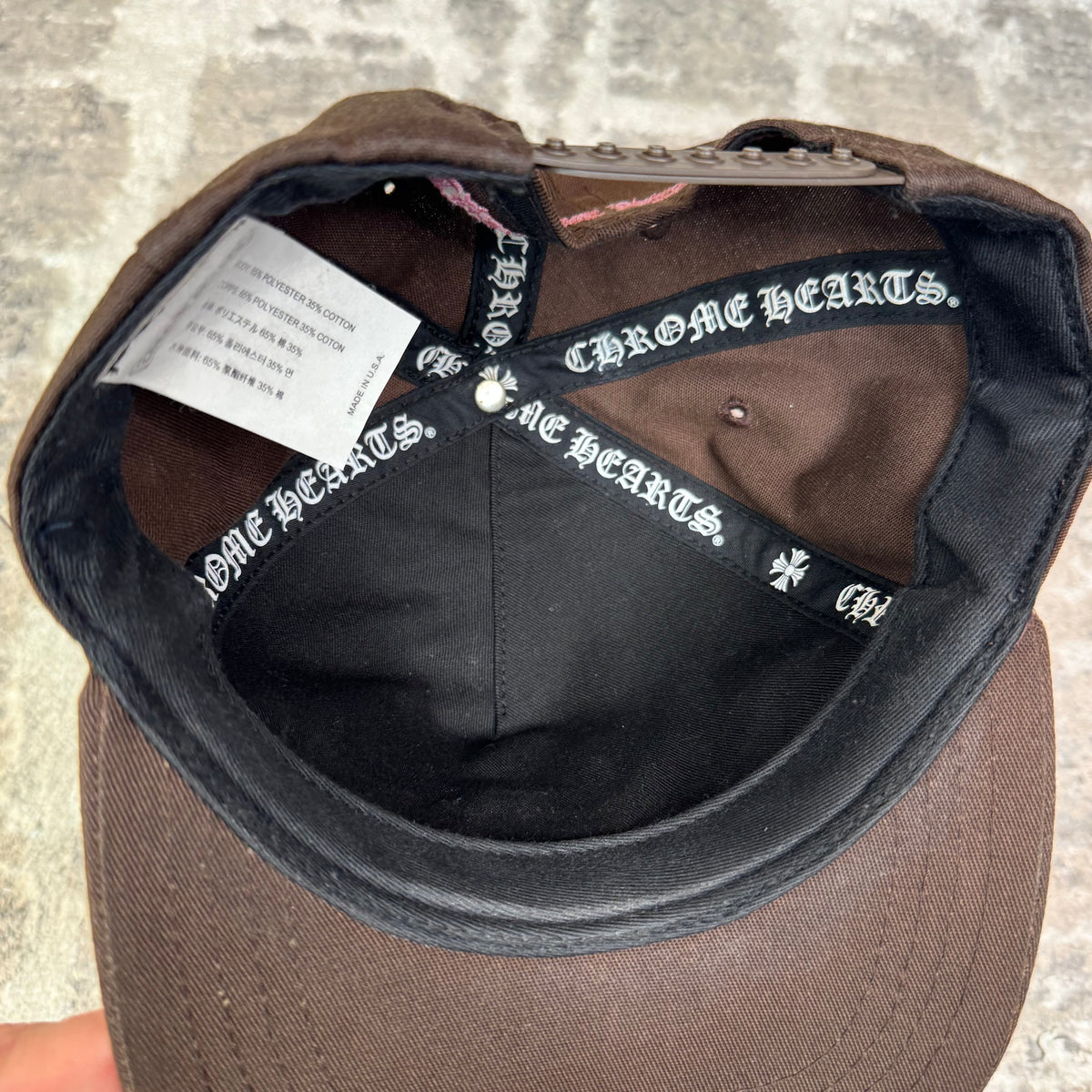Chrome hearts baseball brown pink hat - Million Dollar Streetwear