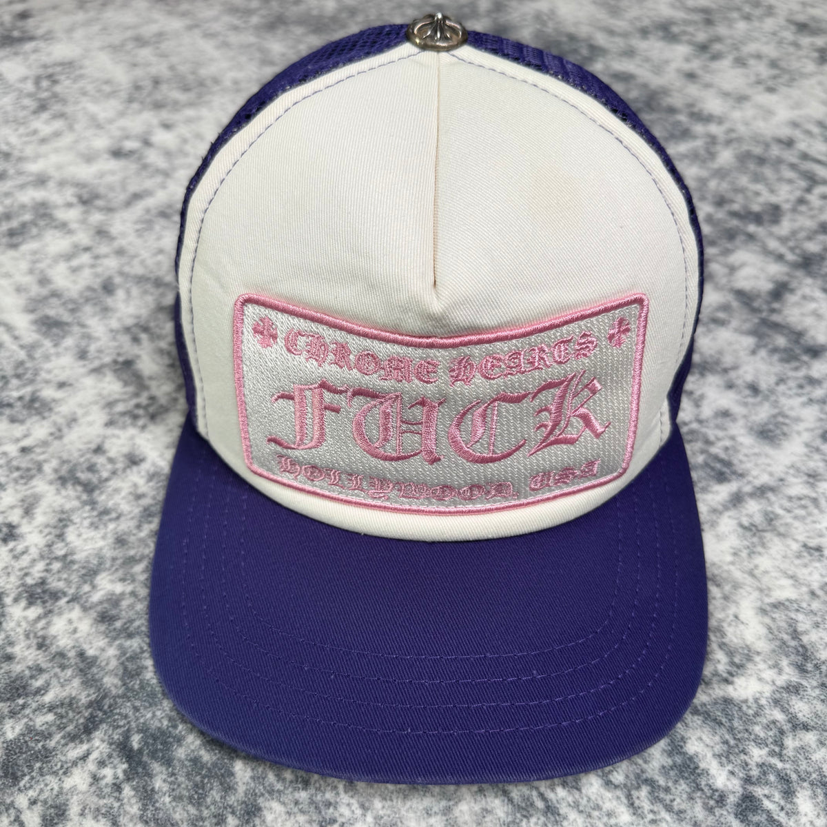Chrome hearts fuck Hollywood trucker hat - Million Dollar Streetwear