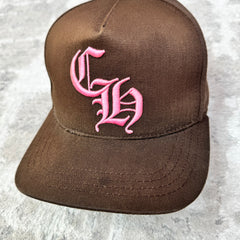 Chrome hearts baseball brown pink hat - Million Dollar Streetwear