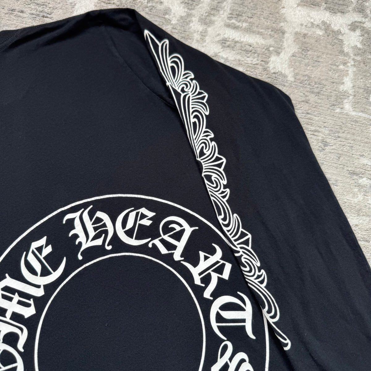 Chrome hearts floral horseshoe long sleeve shirt - Million Dollar Streetwear
