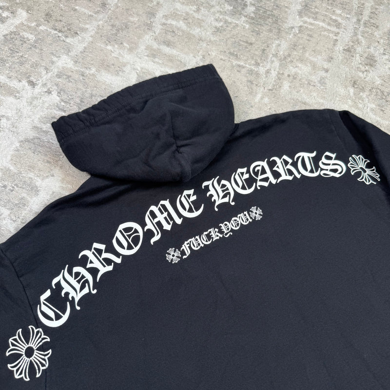 Chrome hearts t bar logo pullover hoodie - Million Dollar Streetwear