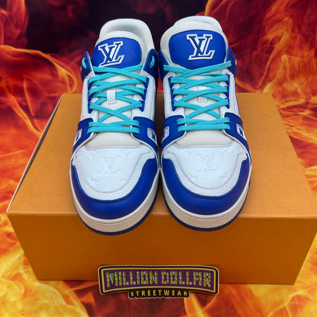 Louis Vuitton trainer low ‘sea blue’- LV 11/13M