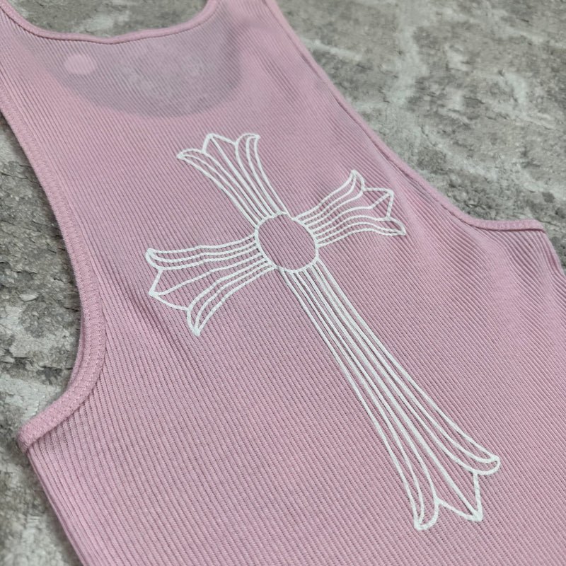 Chrome hearts cross tank top - Million Dollar Streetwear