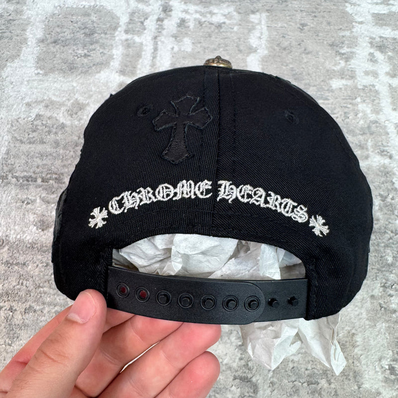 Chrome Hearts Cross Patch Baseball Hat — Black — photo 10