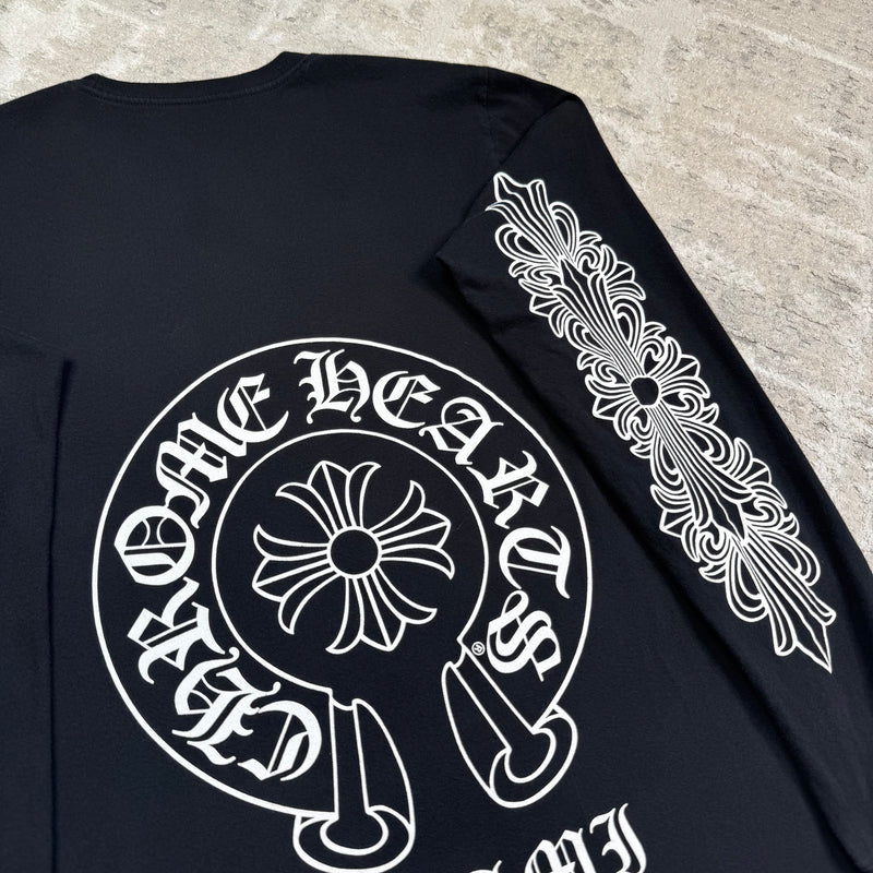 Chrome hearts Miami exclusive horseshoe floral long sleeve shirt - Million Dollar Streetwear