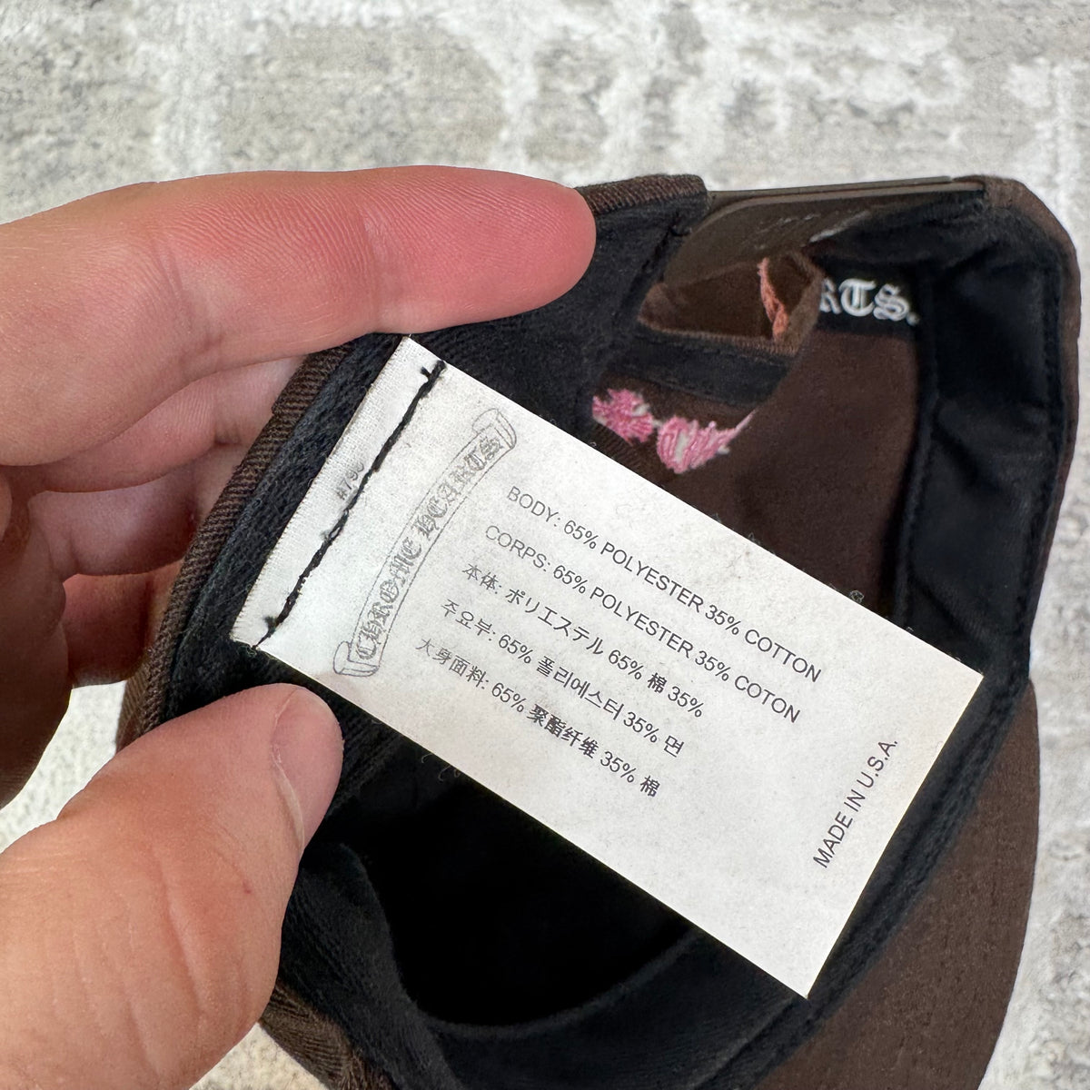 Chrome hearts baseball brown pink hat - Million Dollar Streetwear