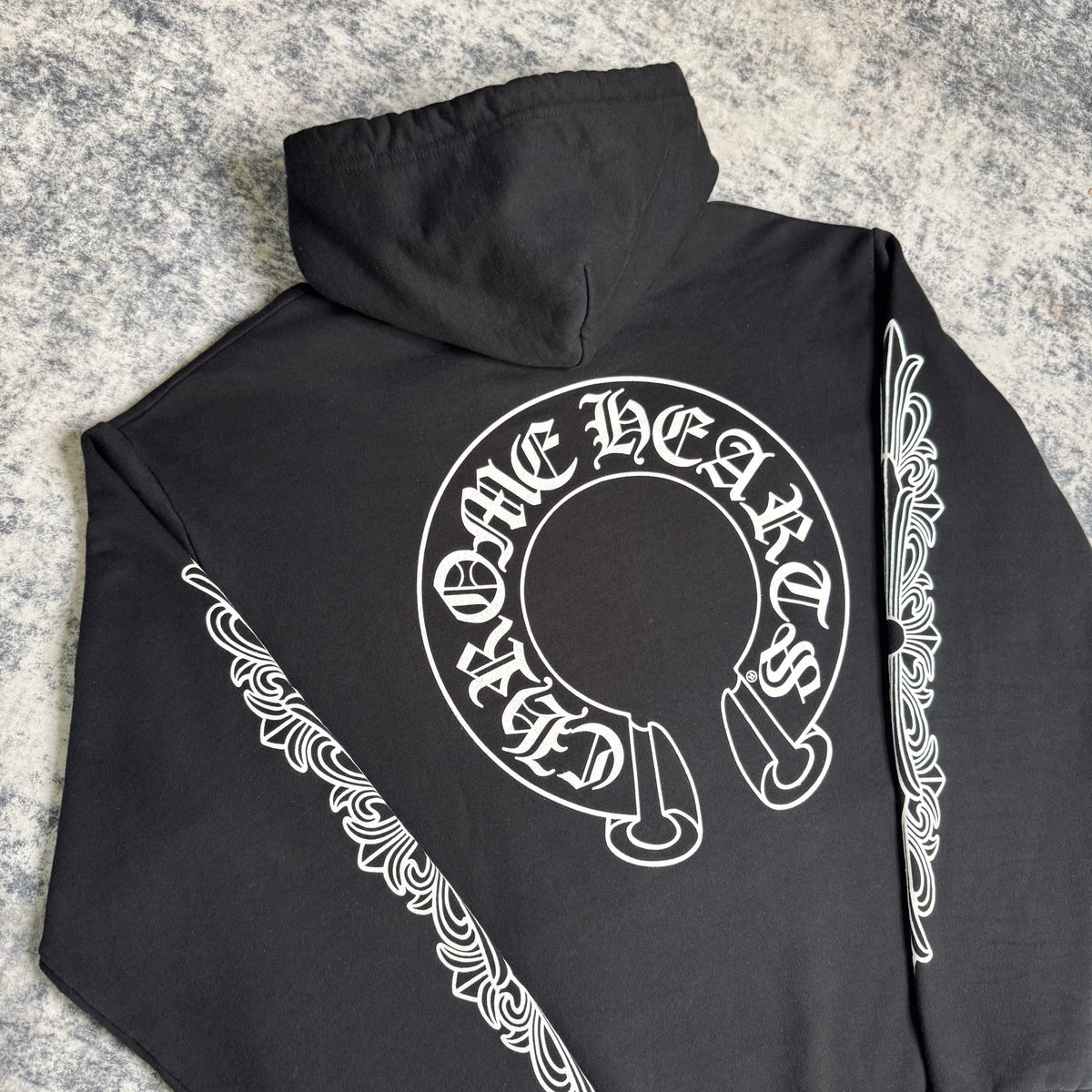 Chrome hearts horseshoe floral pullover hoodie - Million Dollar Streetwear