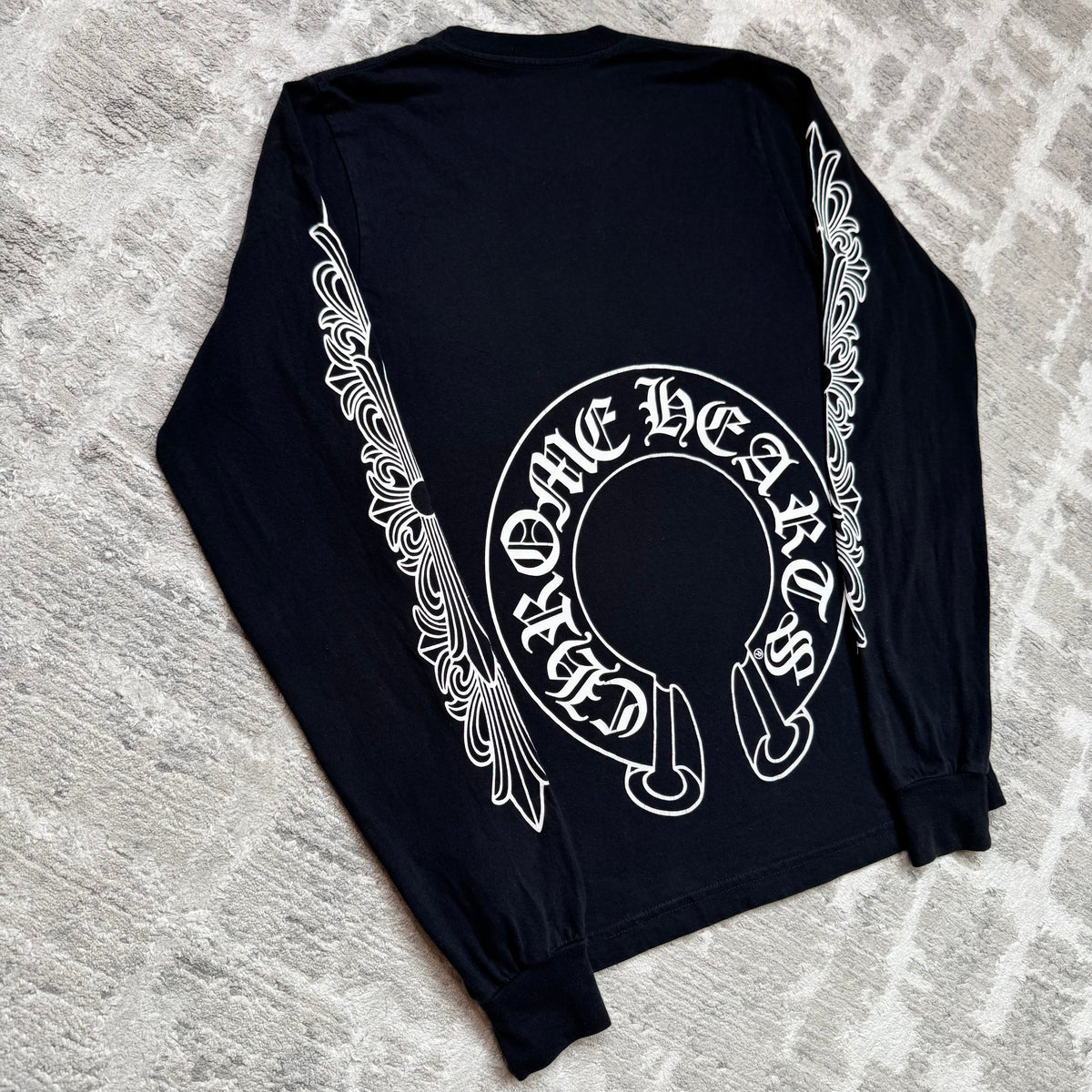Chrome hearts floral horseshoe long sleeve shirt