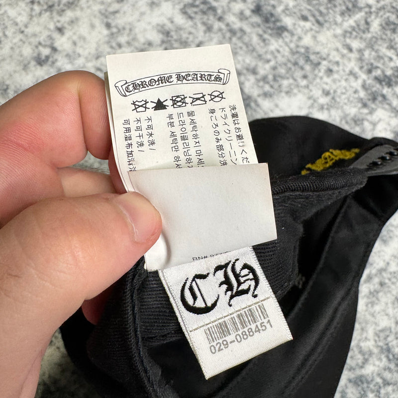 Chrome hearts baseball hat black yellow - Million Dollar Streetwear
