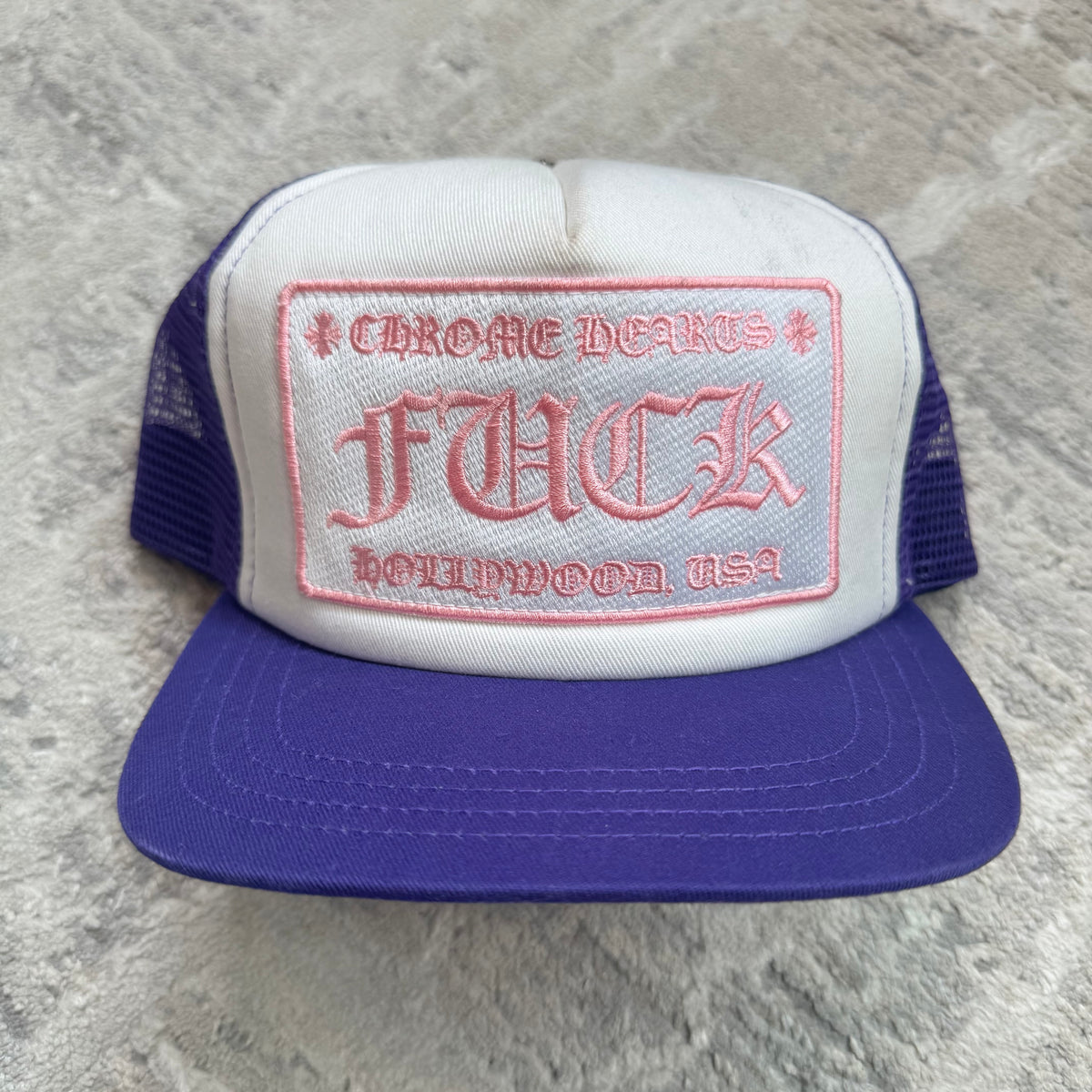 Chrome hearts fuck Hollywood trucker hat