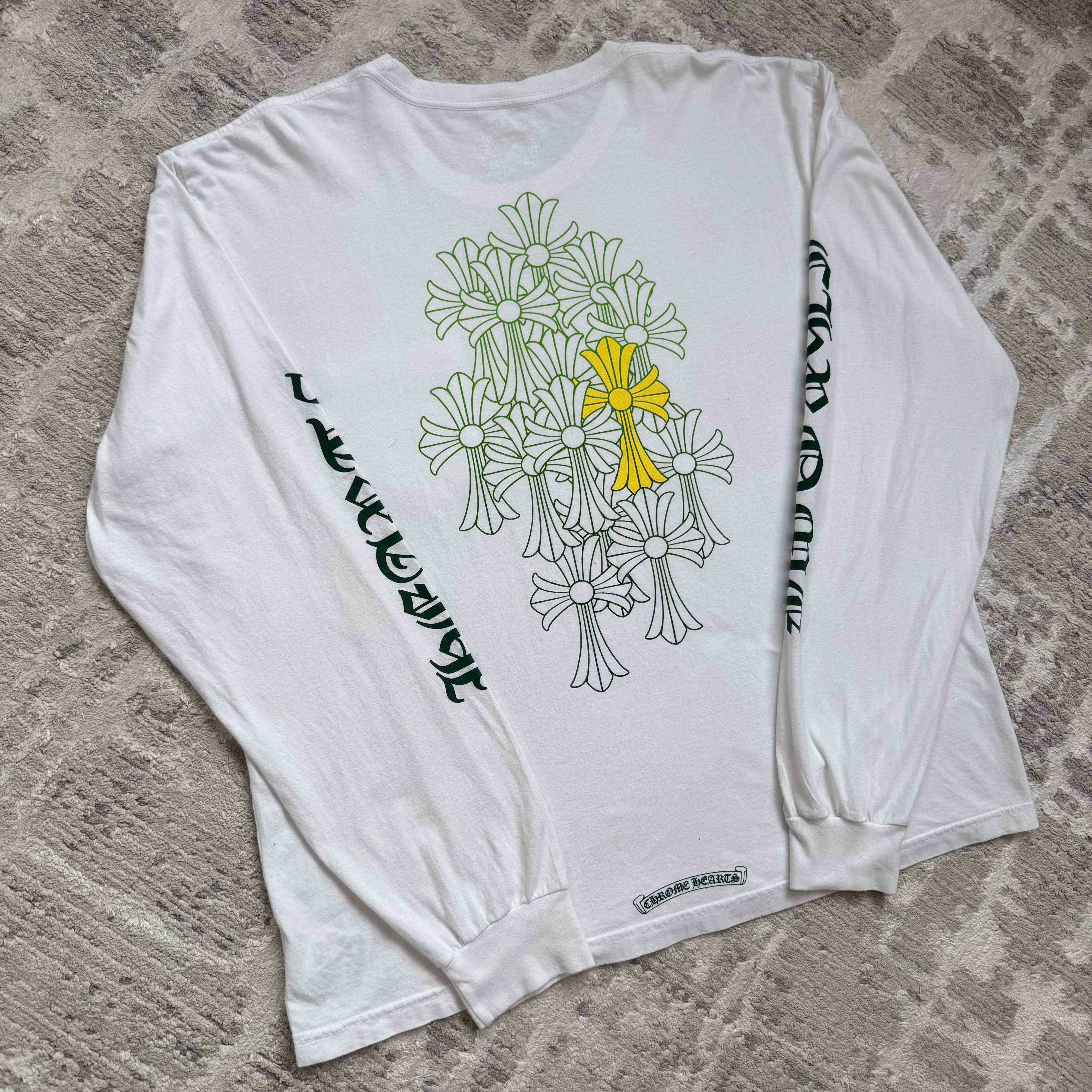 Chrome hearts flooded cross long sleeve tee shirt