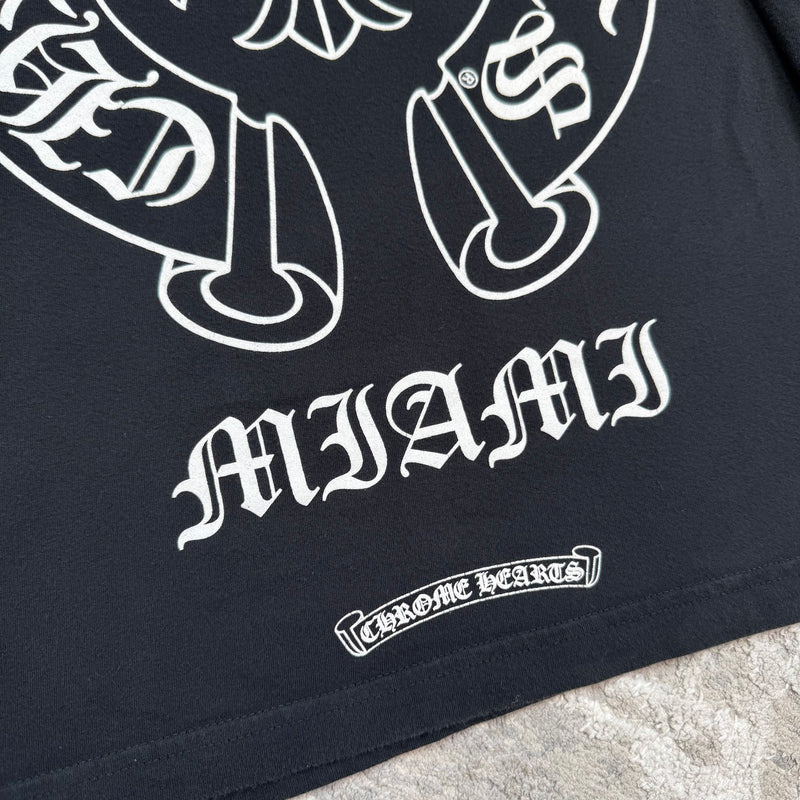 Chrome hearts Miami exclusive horseshoe floral long sleeve shirt - Million Dollar Streetwear
