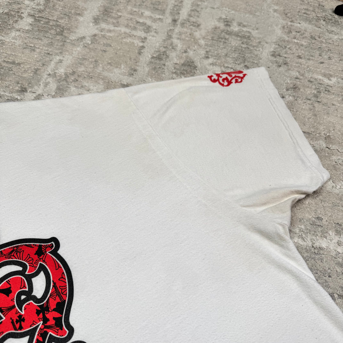 Chrome hearts dagger scroll logo short sleeve tee shirt - Million Dollar Streetwear