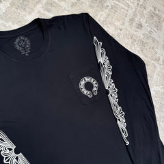 Chrome Hearts Floral Horseshoe Long Sleeve Shirt — Size XLFITS — photo 12