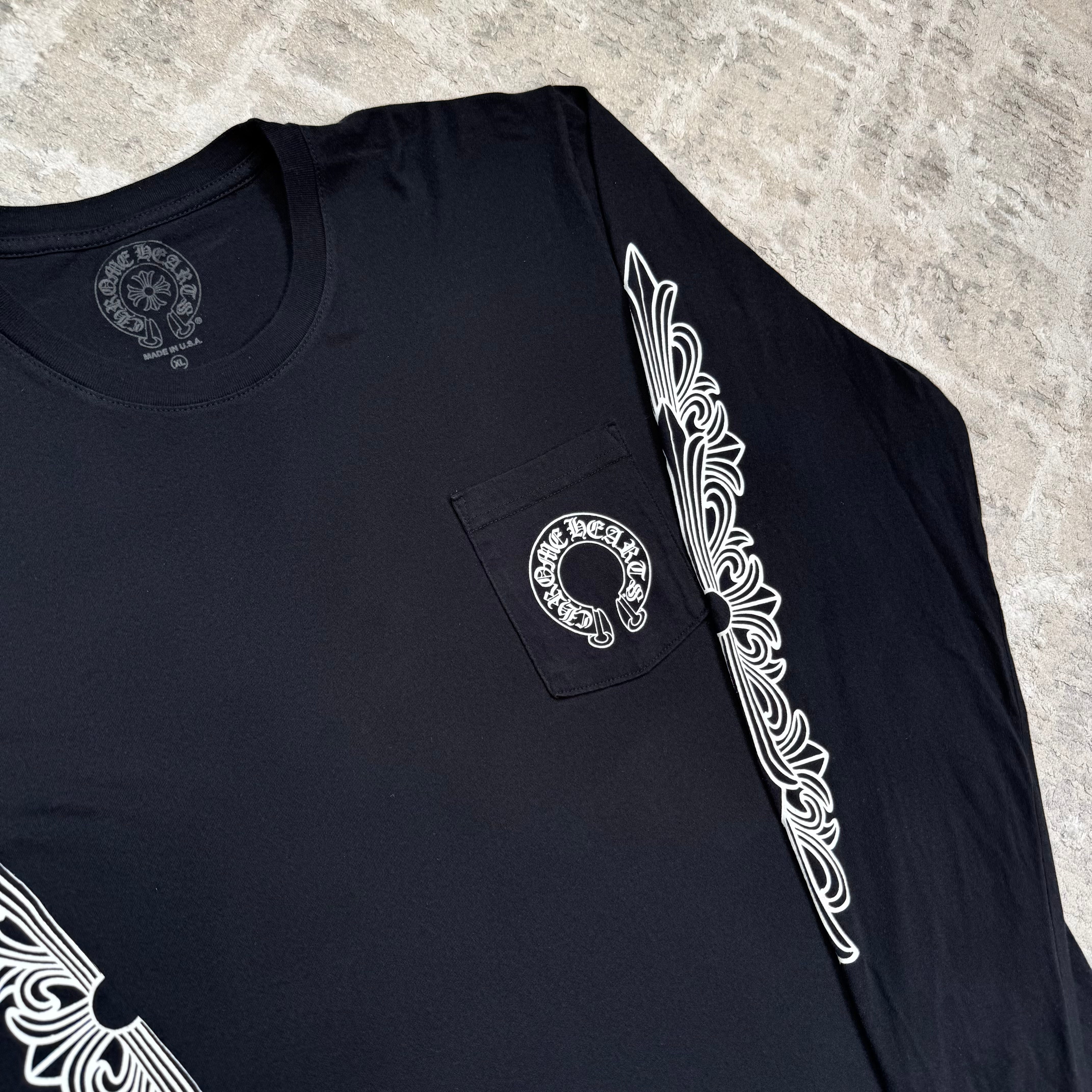 Chrome Hearts Floral Horseshoe Long Sleeve Shirt — Size XLFITS — photo 12