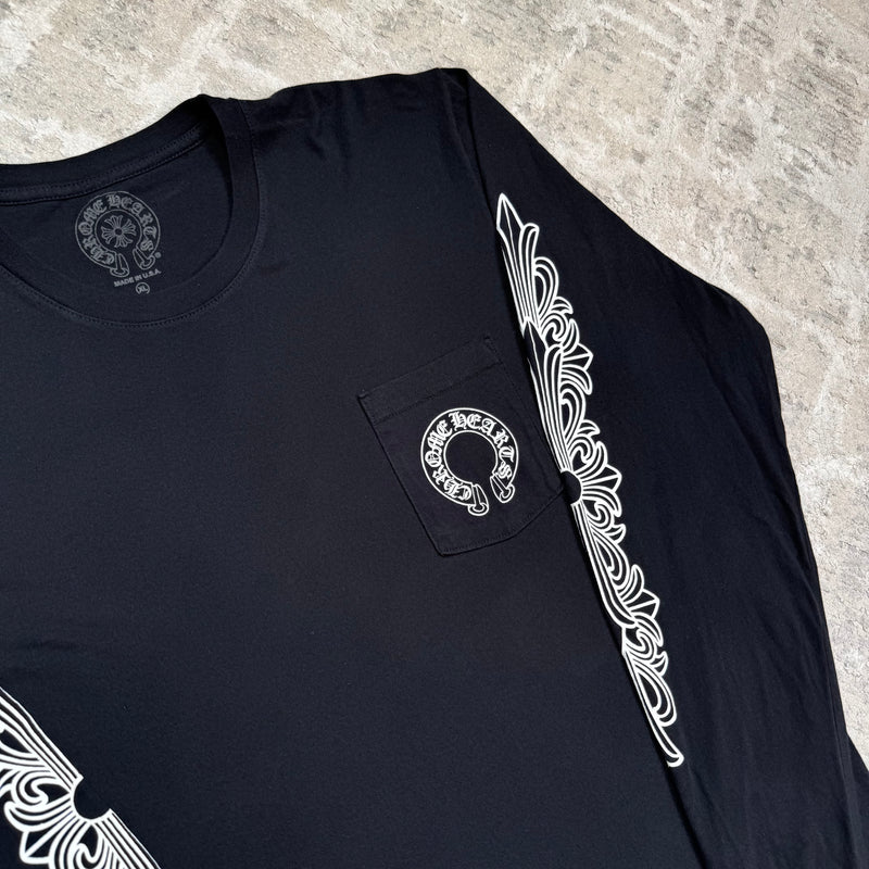 Chrome Hearts Floral Horseshoe Long Sleeve Shirt — Size XLFITS — photo 12