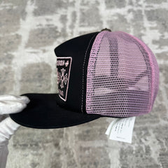 Chrome hearts pink ch Hollywood trucker hat - Million Dollar Streetwear