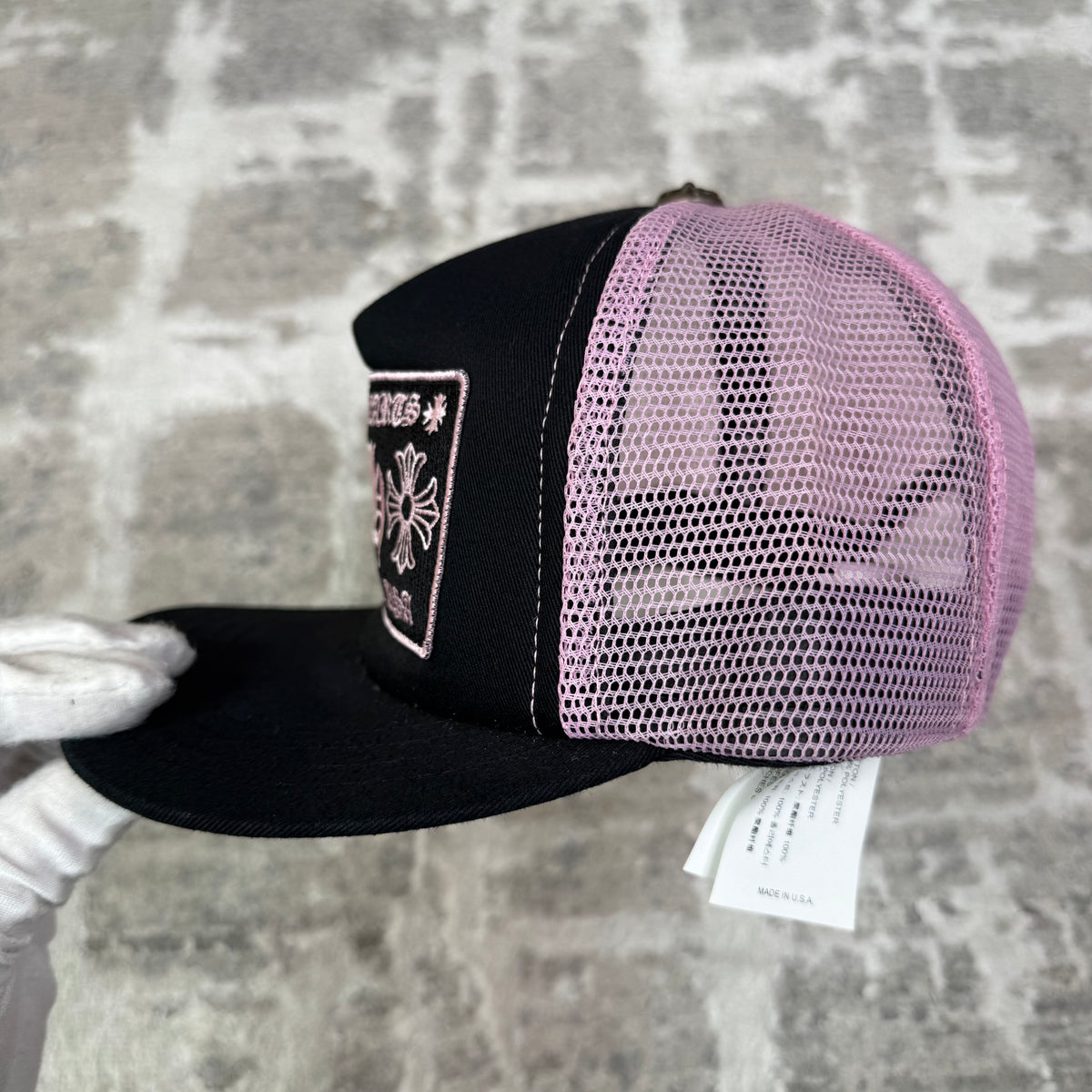 Chrome hearts pink ch Hollywood trucker hat - Million Dollar Streetwear