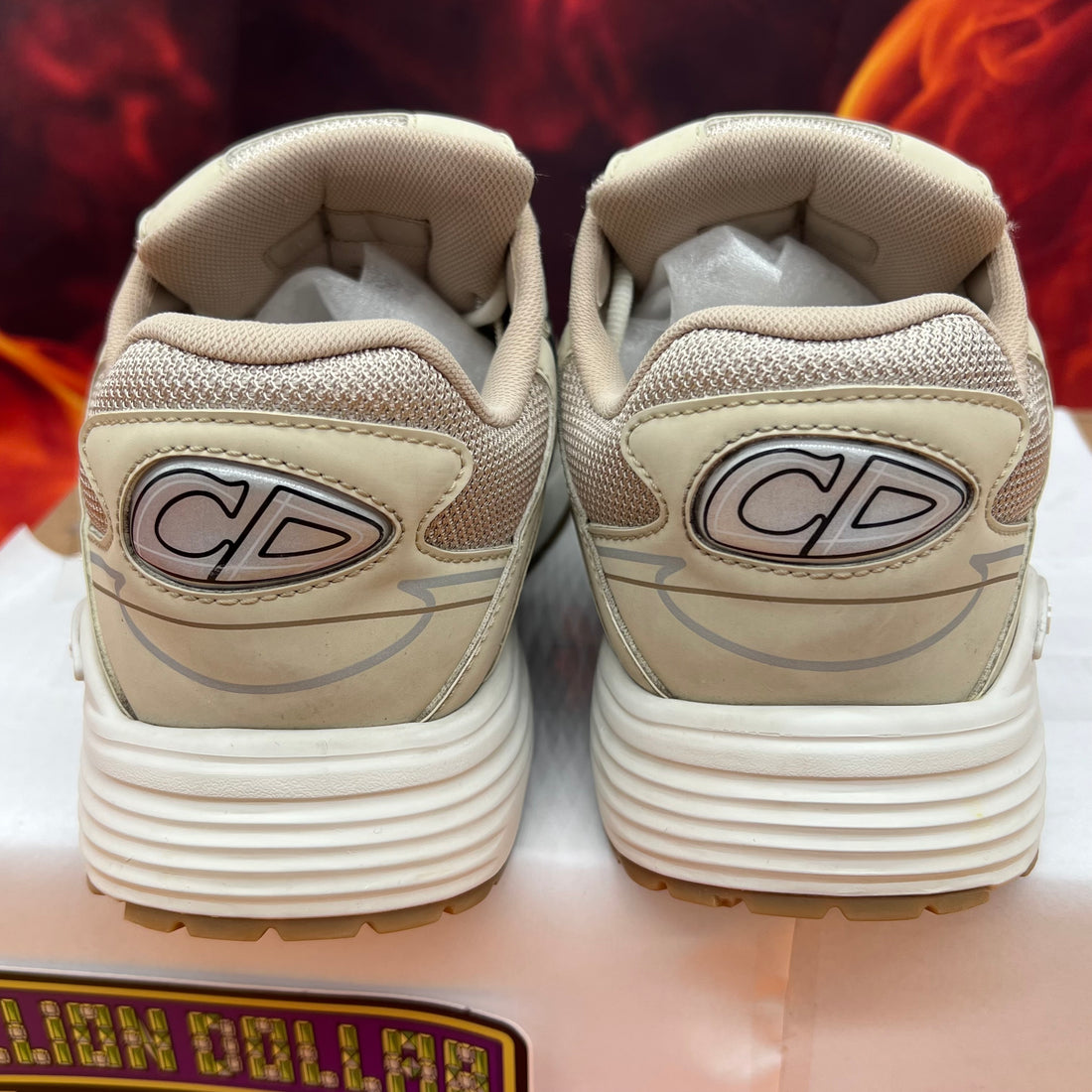 Dior b30 reflective sneaker ‘cream’- 9M/42EU
