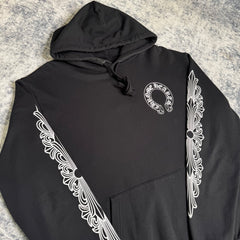 Chrome hearts horseshoe floral pullover hoodie - Million Dollar Streetwear