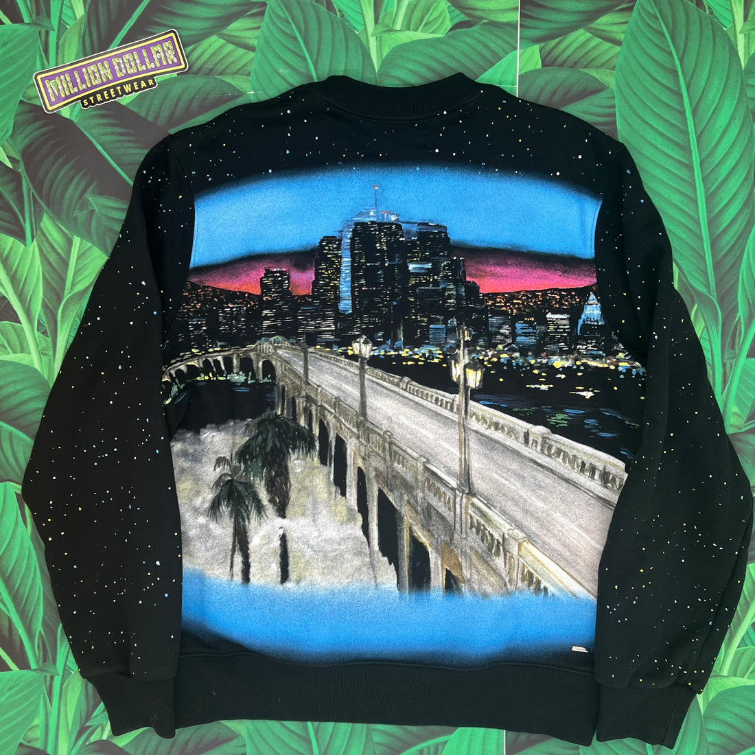 Amiri painted city sweater- M