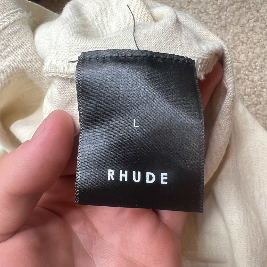 Rhude target wolf tee- L