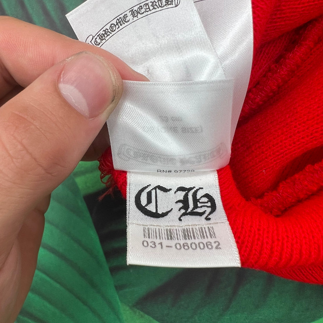 Chrome hearts logo beanie ‘red’
