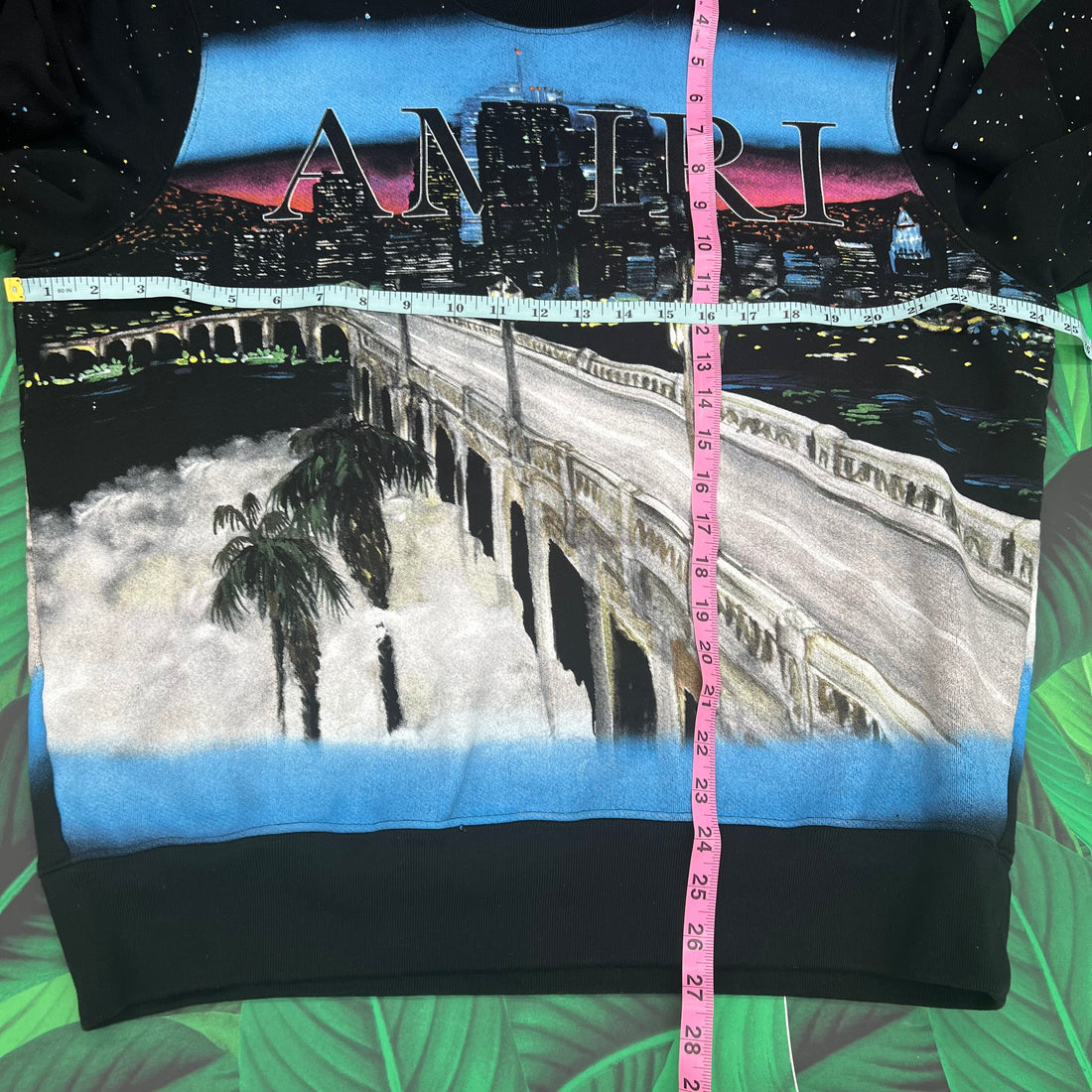 Amiri painted city sweater- M