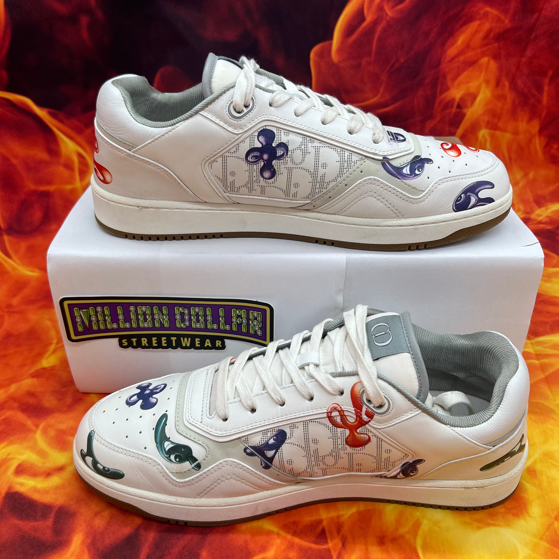 Dior b27 low sneaker Kenny scharf ‘printed motif galaxy’- 14M/47EU