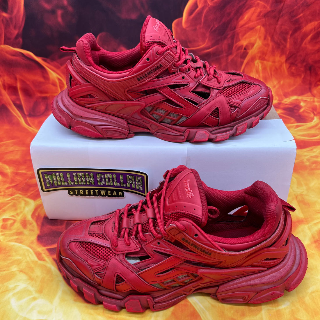 Balenciaga track.2 sneaker 'red'- 9M/42EU – Million Dollar Streetwear