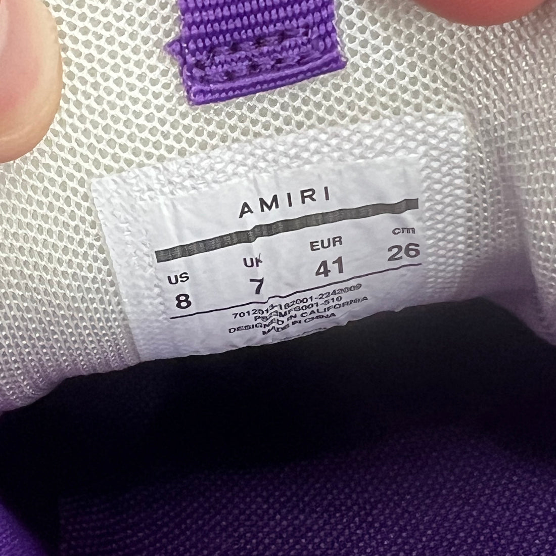 Amiri bone runner sneaker- 8M/41EU