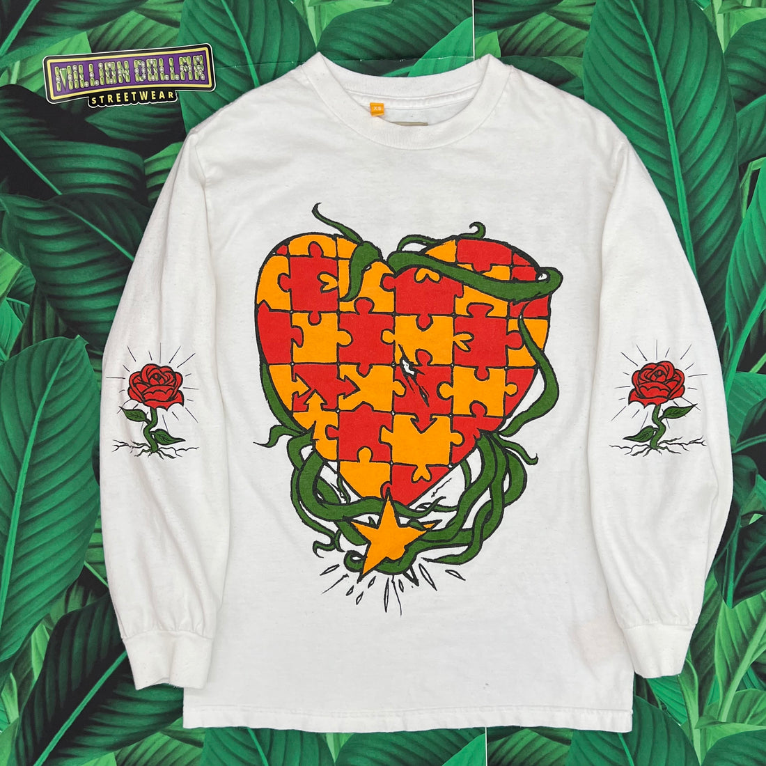 Gallery dept. heart puzzle L/S tee- XS – Million Dollar Streetwear