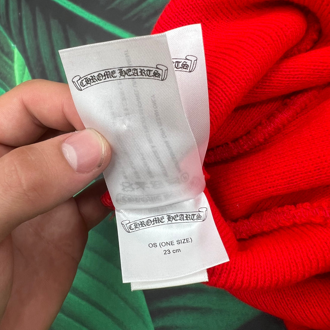 Chrome hearts logo beanie ‘red’