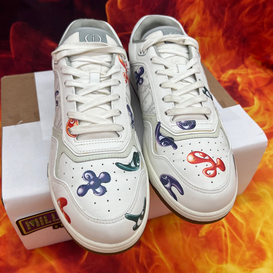 Dior b27 low sneaker Kenny scharf ‘printed motif galaxy’- 14M/47EU