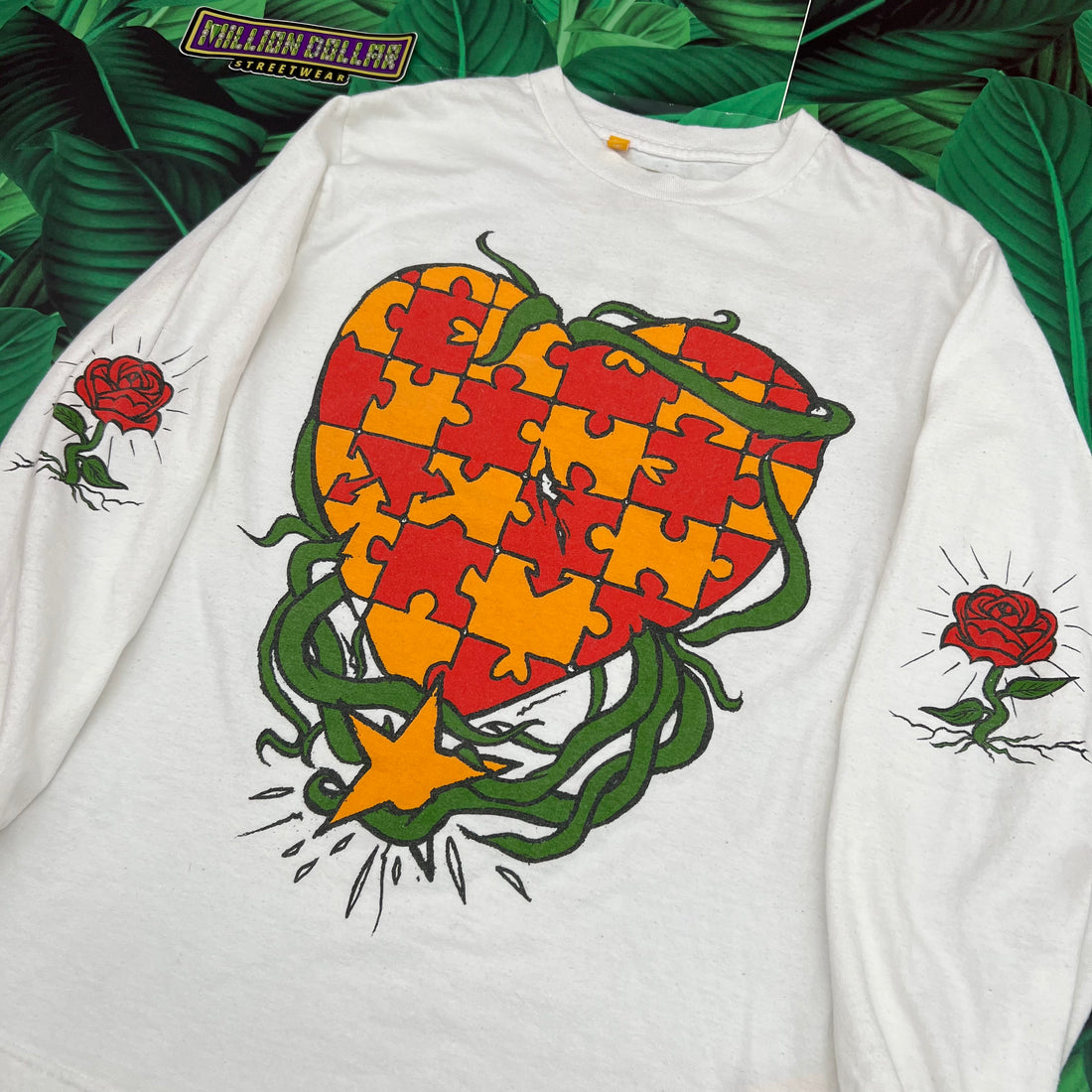 Gallery dept. heart puzzle L/S tee- XS – Million Dollar Streetwear