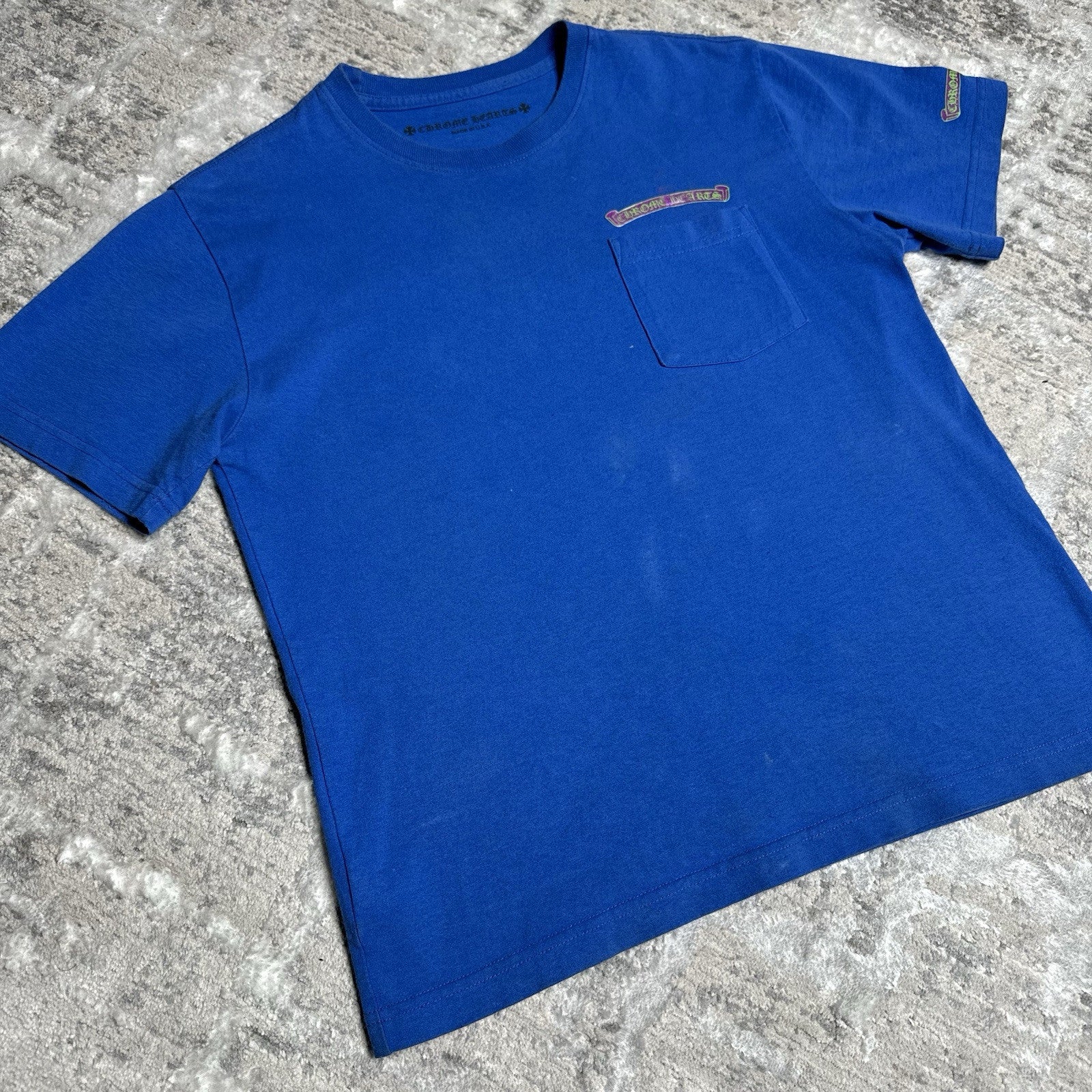 Chrome Hearts Scroll Logo Short Sleeve Pocket Tee 