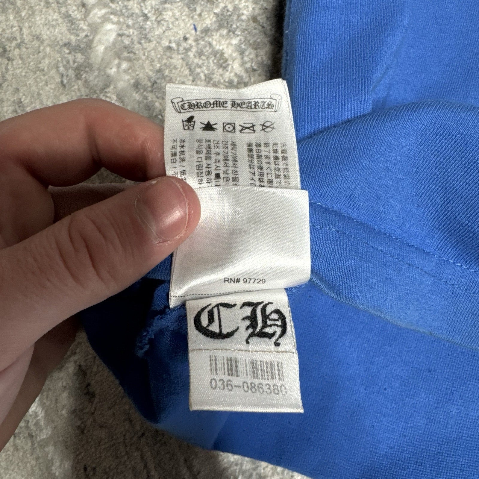 Chrome Hearts Scroll Logo Short Sleeve Pocket Tee 