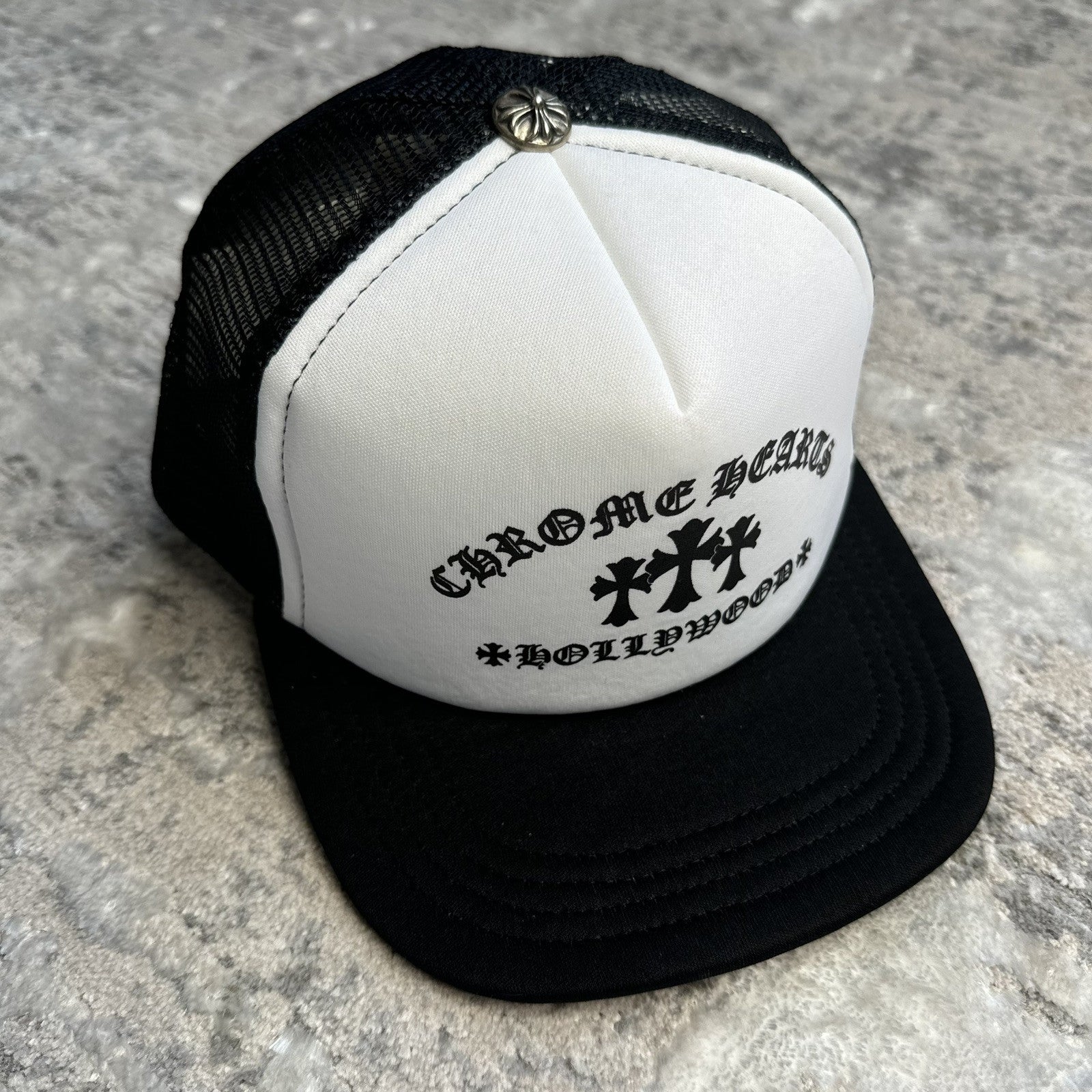 Chrome Hearts King Taco Triple Cross Trucker Hat ‘white’ 
