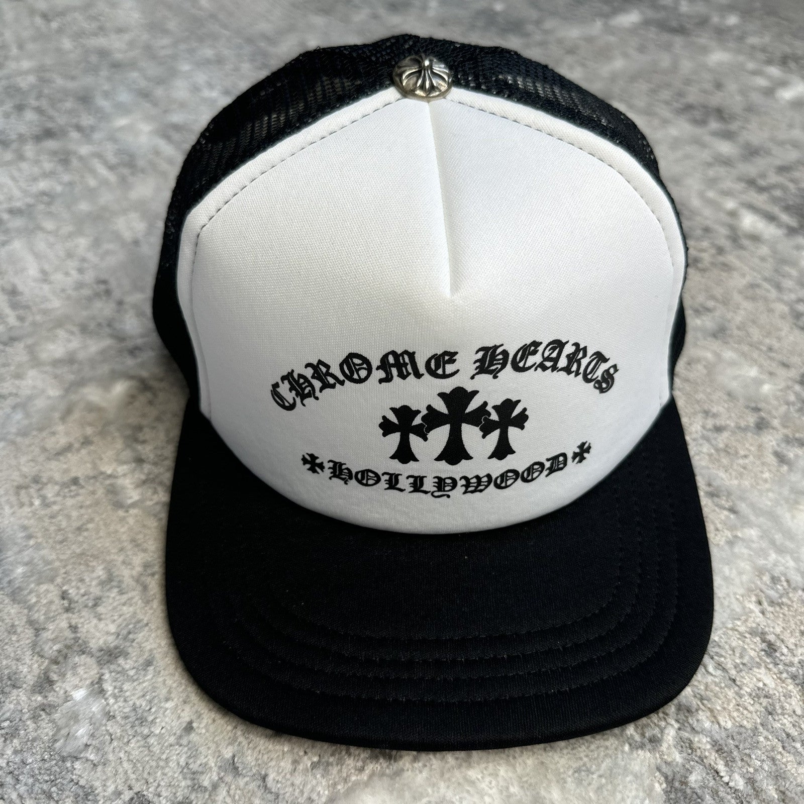 Chrome Hearts King Taco Triple Cross Trucker Hat ‘white’ 