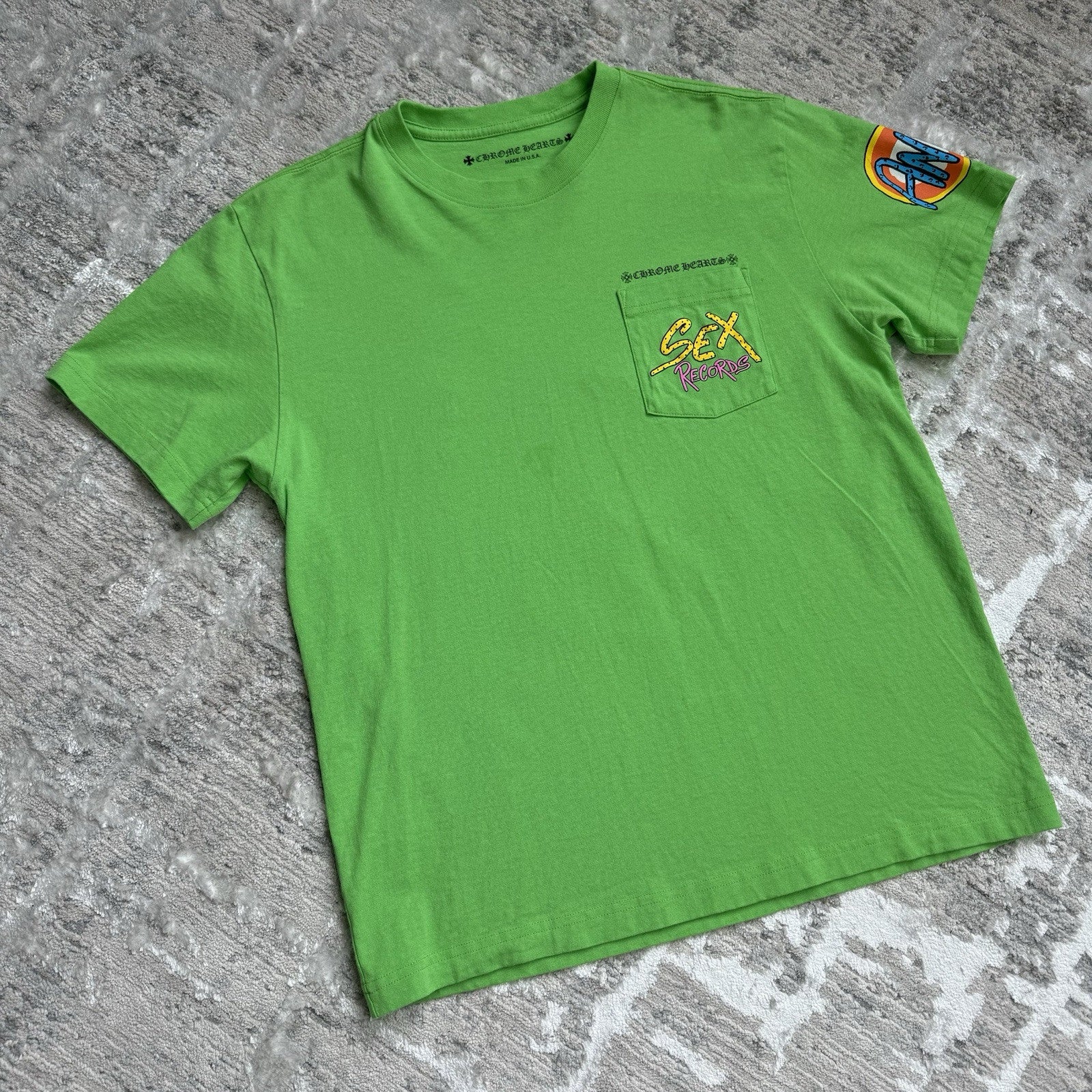 Chrome Hearts Matty Boy Sex Records Pocket Short Sleeve Tee 
