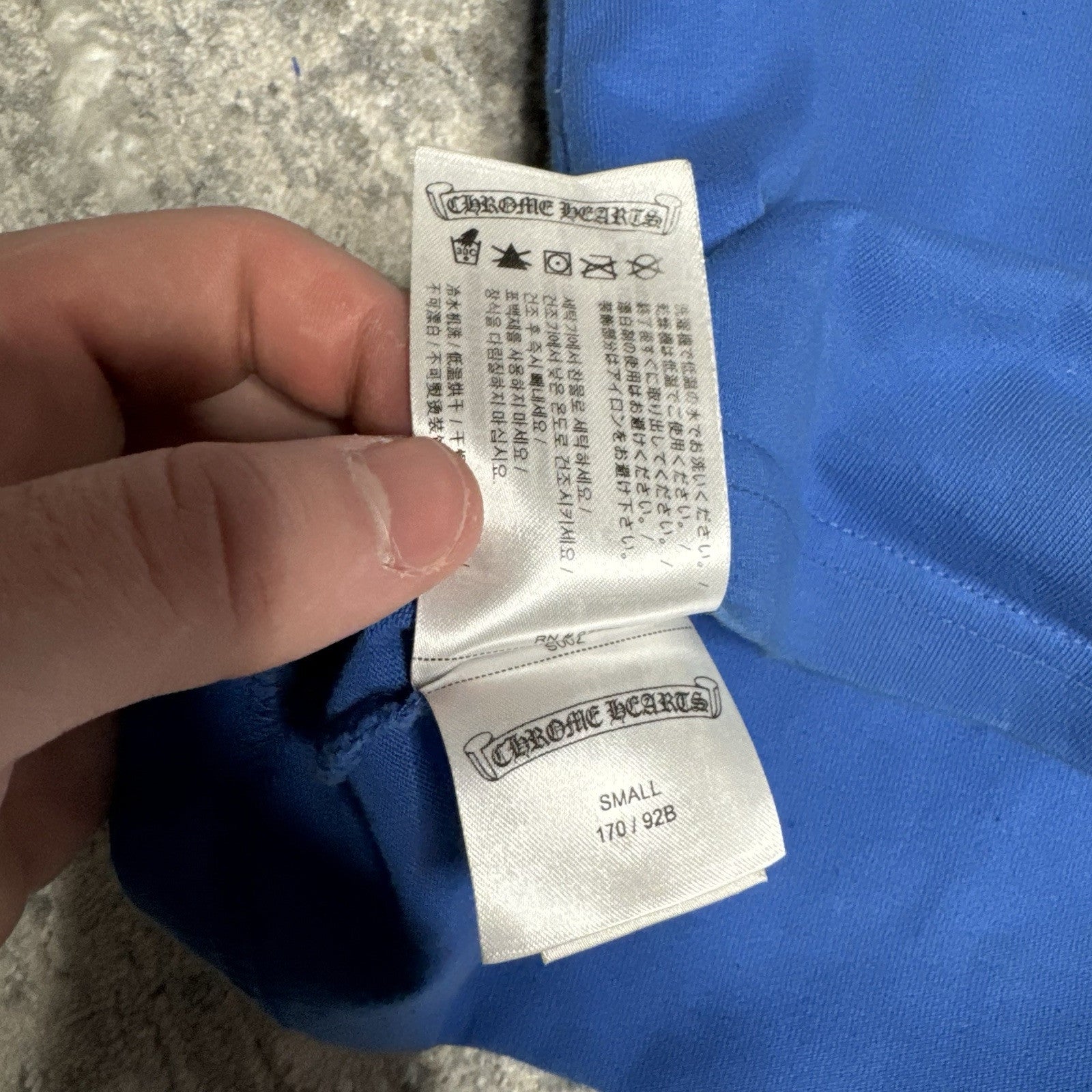 Chrome Hearts Scroll Logo Short Sleeve Pocket Tee 