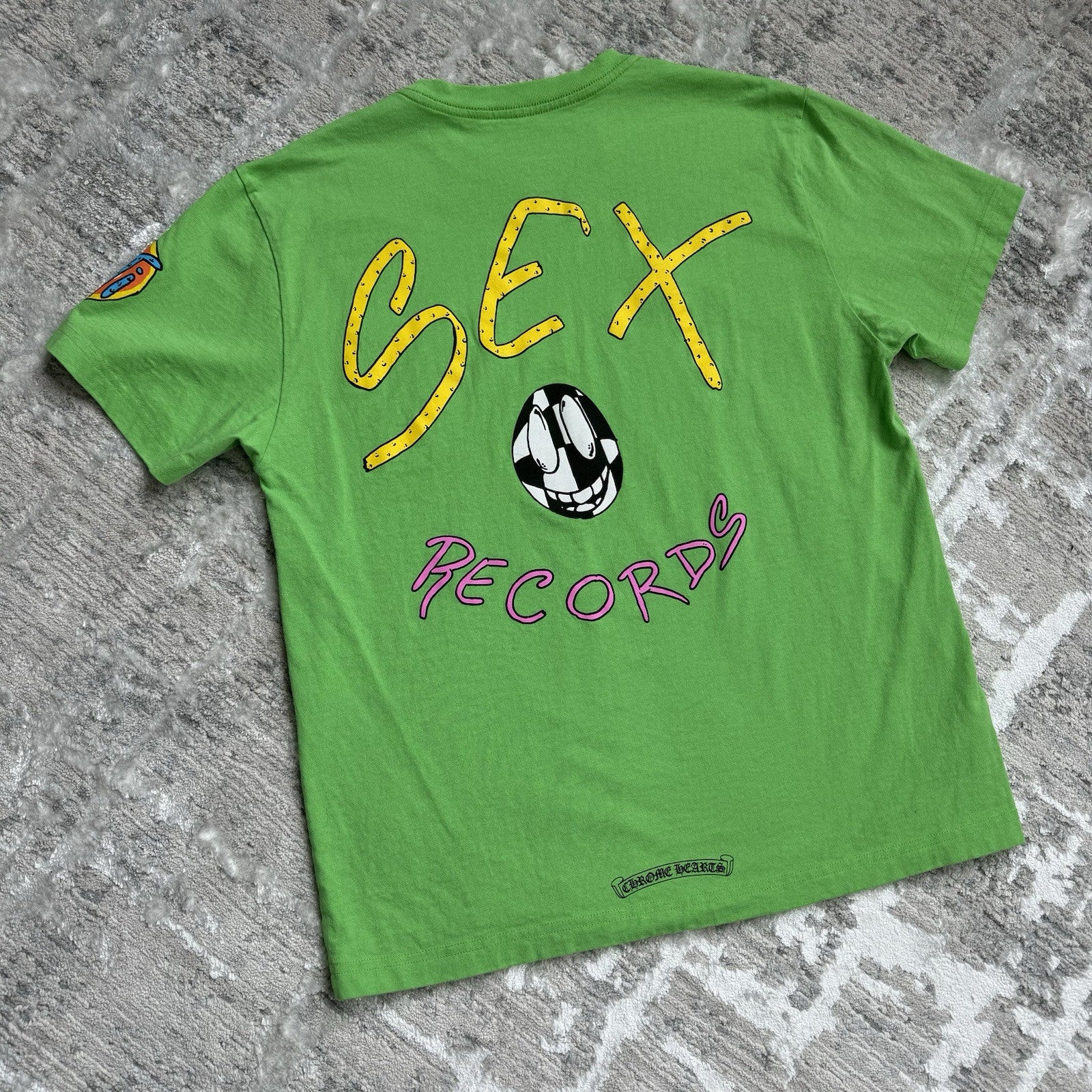 Chrome Hearts Matty Boy Sex Records Pocket Short Sleeve Tee 