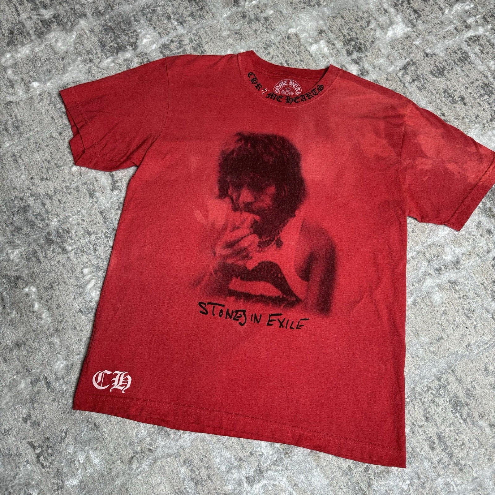 Chrome Hearts Rolling Stones Richard Stark ‘exile In Stones’ Short Sleeve Tee