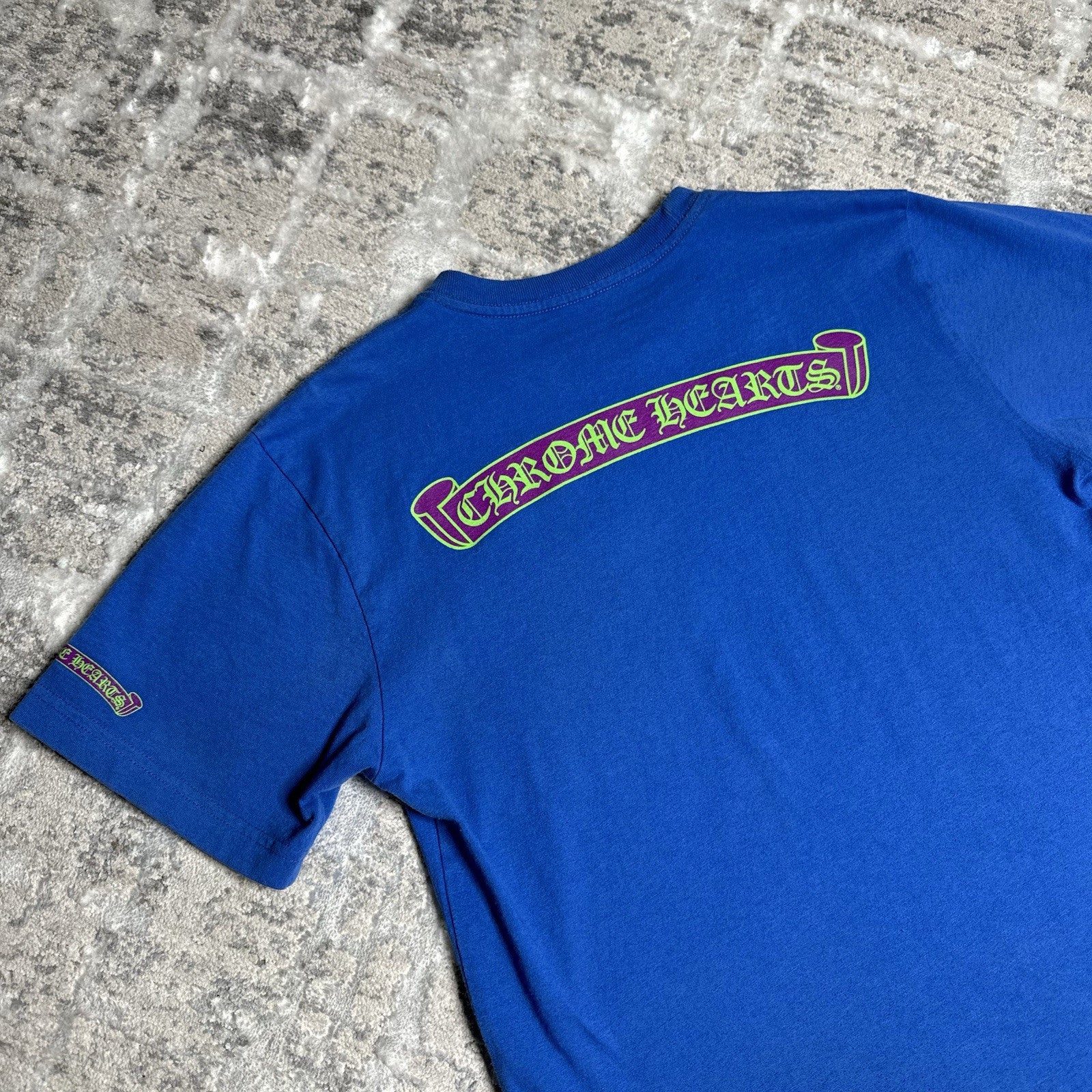 Chrome Hearts Scroll Logo Short Sleeve Pocket Tee 