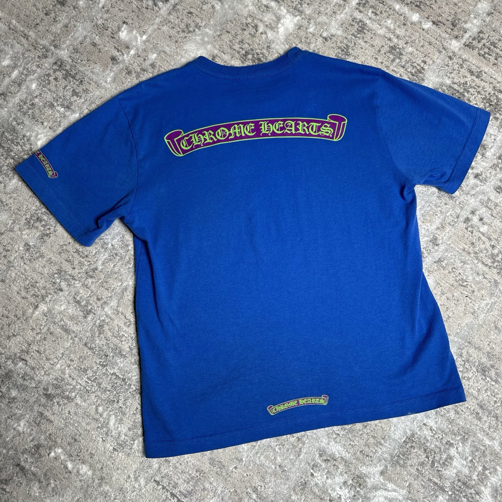 Chrome Hearts Scroll Logo Short Sleeve Pocket Tee 
